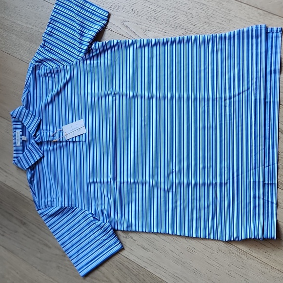 Peter Millar Clifton Performance Jersey in Mako Blue - Picture 5 of 12